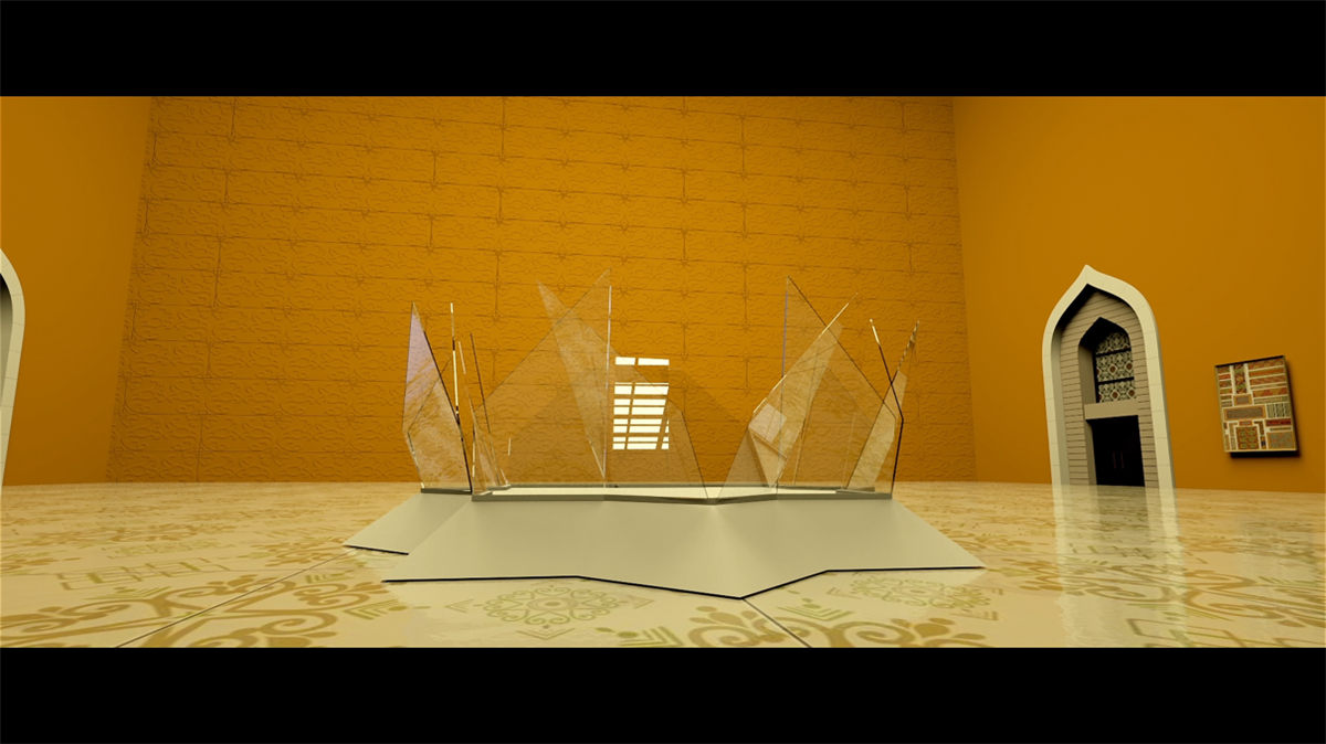 钻石切割展柜演示